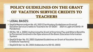 vsc meaning in deped|UPDATED GUIDELINES ON THE GRANT OF .